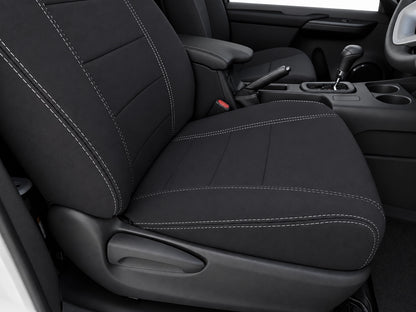 Isuzu Dmax RG Single Cab neoprene car seat covers view of cushion section