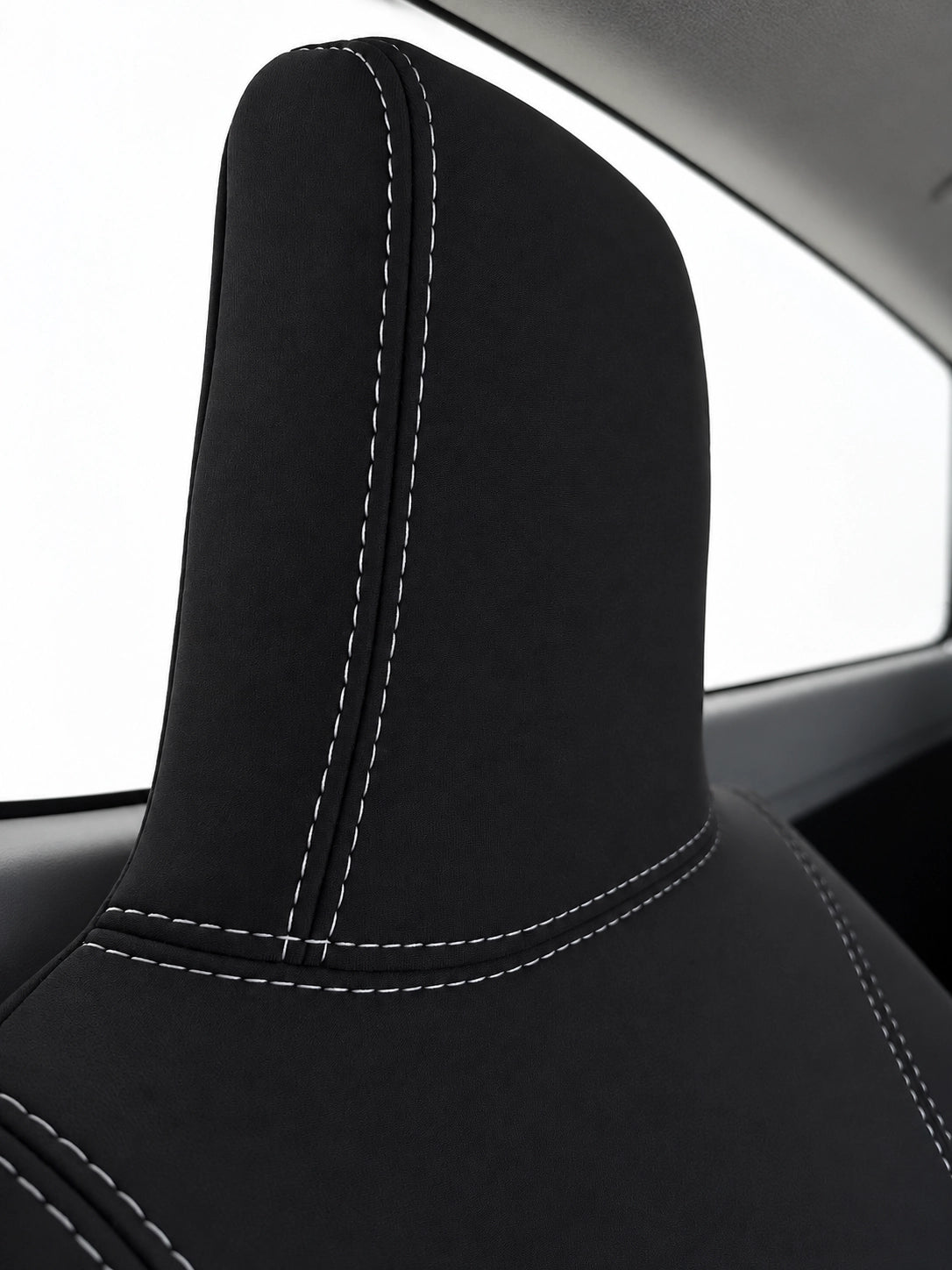 Isuzu Dmax RG Single Cab neoprene car seat covers view of head rest 