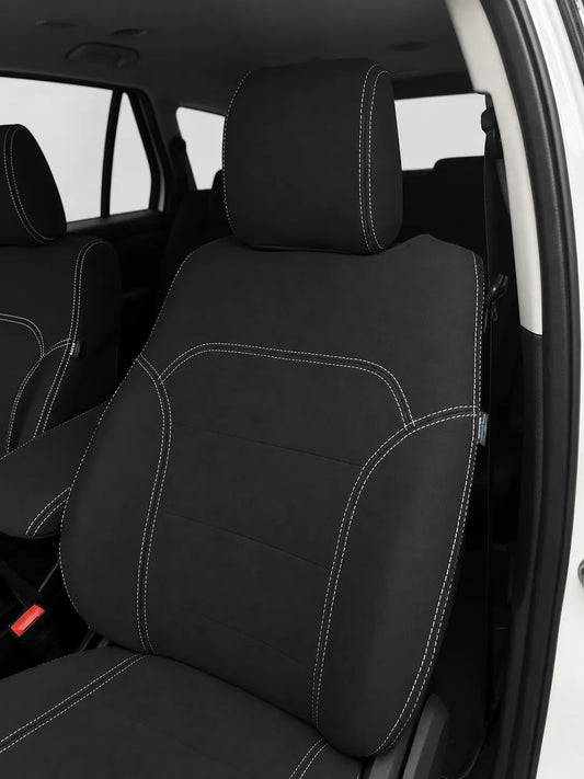 Ford Everest Next Gen Platinum neoprene car seat covers view of front seat