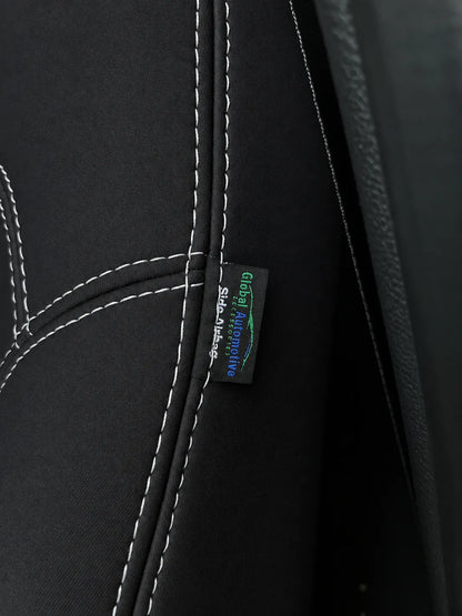 Ford Everest Next Gen Platinum neoprene seat cover with airbag-compatible tag stitched into the side seam