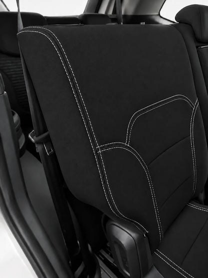 Ford Everest Next Gen Platinum second row neoprene car seat covers front backrest section view