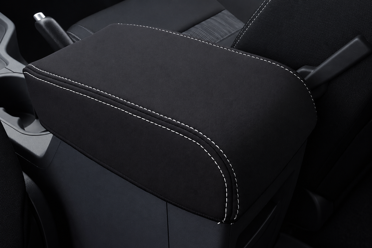 Ford Next Gen Ranger Raptor neoprene rear view of center console