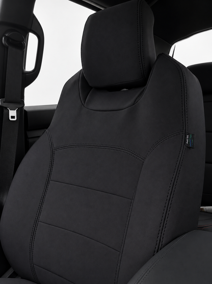 Ford Next Gen Ranger Raptor neoprene car seat covers front view of drivers seat