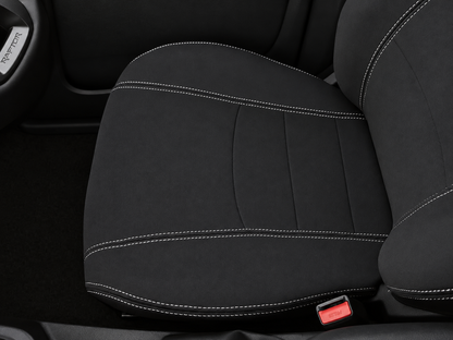 Ford Next Gen Ranger Raptor neoprene car seat cover top view of drivers side cushion section 