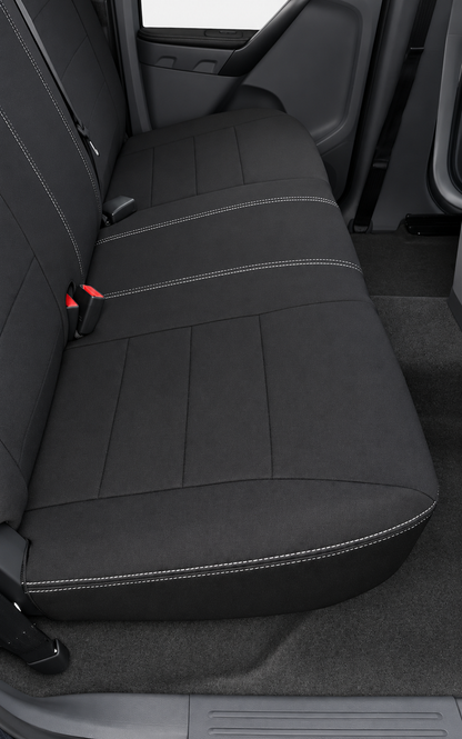 Ford Next Gen Ranger Raptor neoprene car seat cover side view of rear cushion section