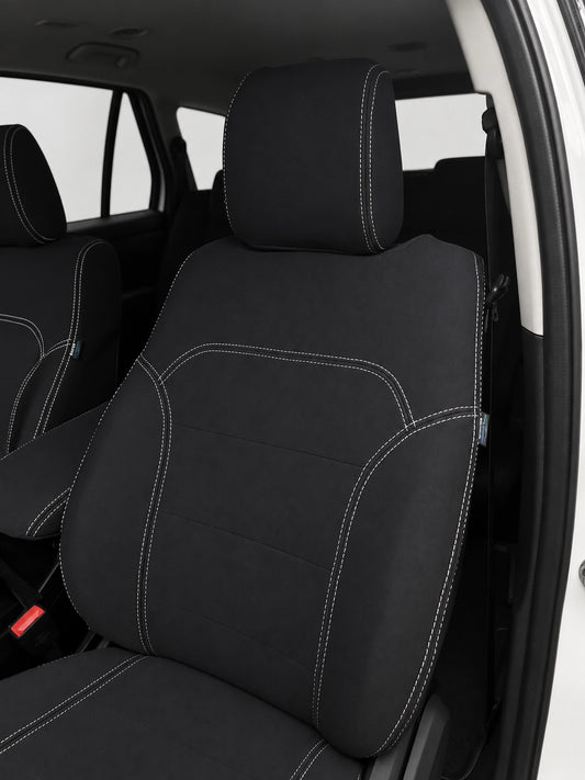Ford Next Gen Ranger Wildtrak Sport neoprene car seat covers front view of passenger seat