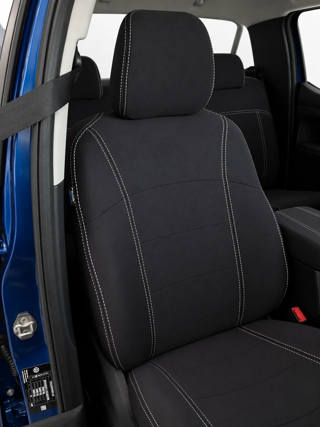 Ford Next Gen Ranger XL/XLS neoprene car seat covers view of front seat