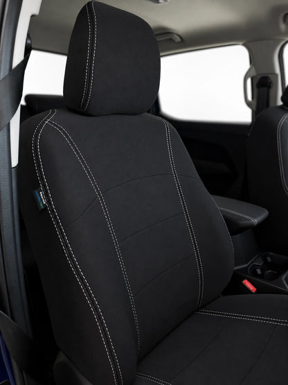 Ford Next Gen Ranger XL/XLS neoprene car seat covers view of front seat