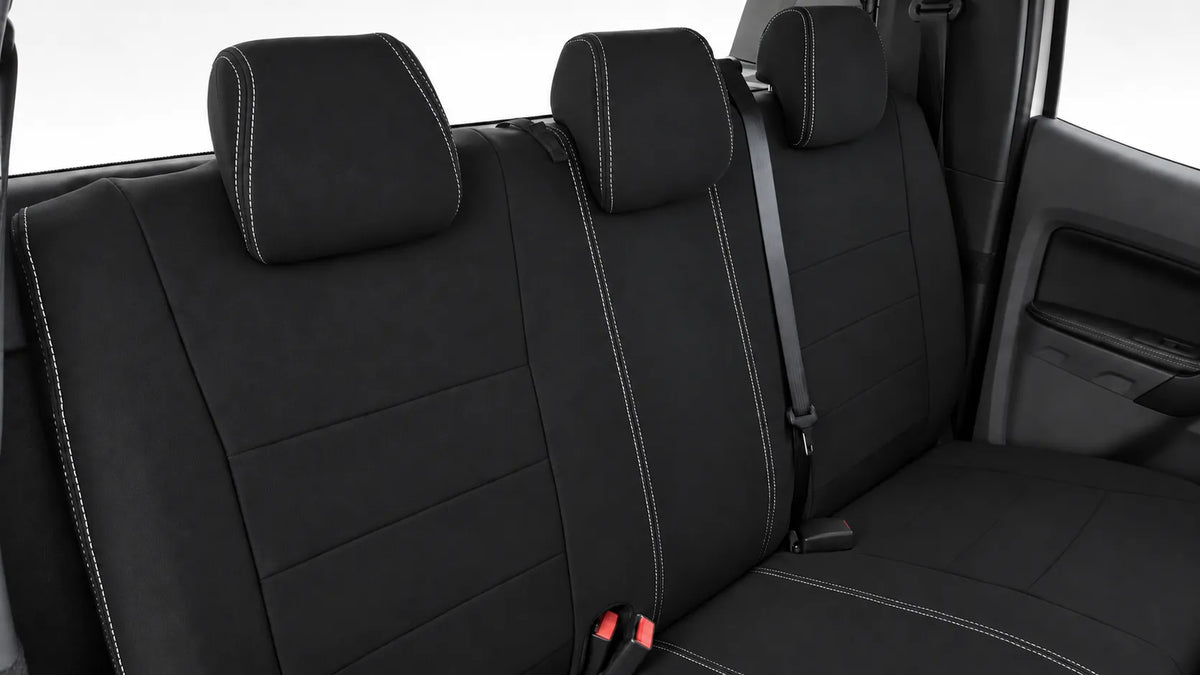 Ford PX3 Ranger neoprene car seat covers front view of second row