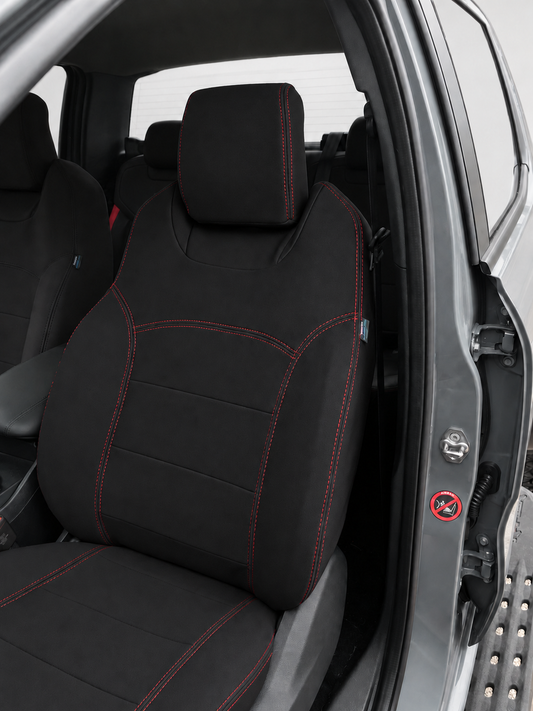 Ford Next Gen Ranger Raptor neoprene car seat covers view of passengers seat