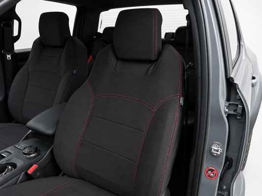 Ford Next Gen Ranger Raptor neoprene car seat covers view of passengers seat