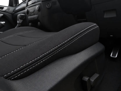 Ford ranger raptor neoprene car seat cover view of front seat cushion section
