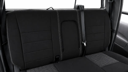 Ford ranger raptor neoprene car seat cover view of second row