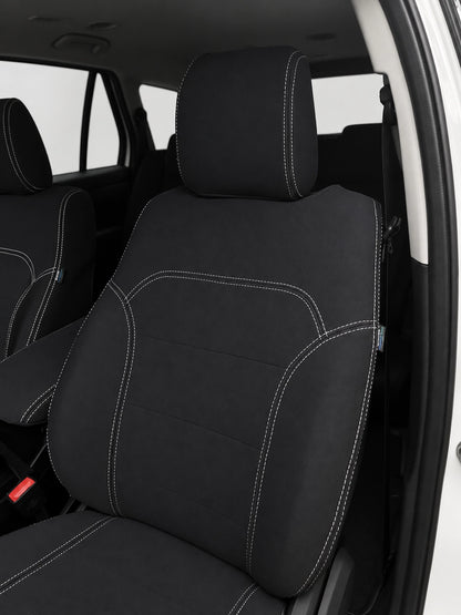 Ford Ranger Super Duty XLT neoprene car seat cover front view of passengers seat