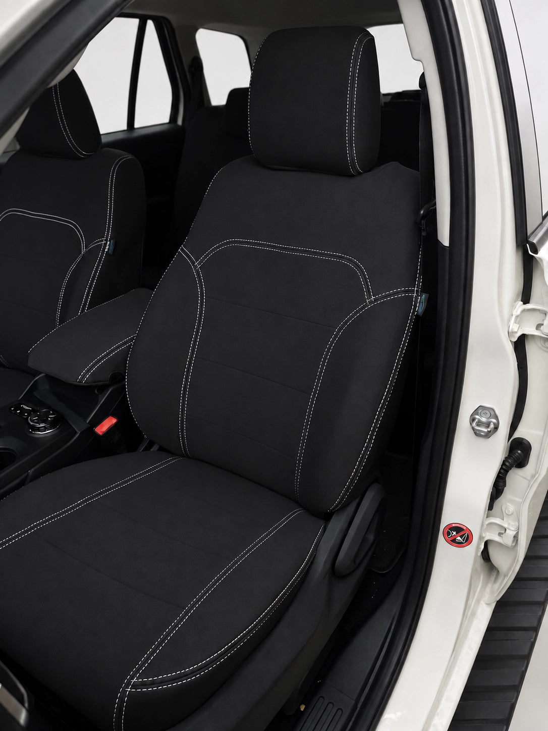 Ford Ranger Super Duty XLT neoprene car seat covers front view of passengers seat