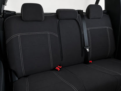 Ford Ranger Super Duty XLT neoprene car seat covers view of second row seats