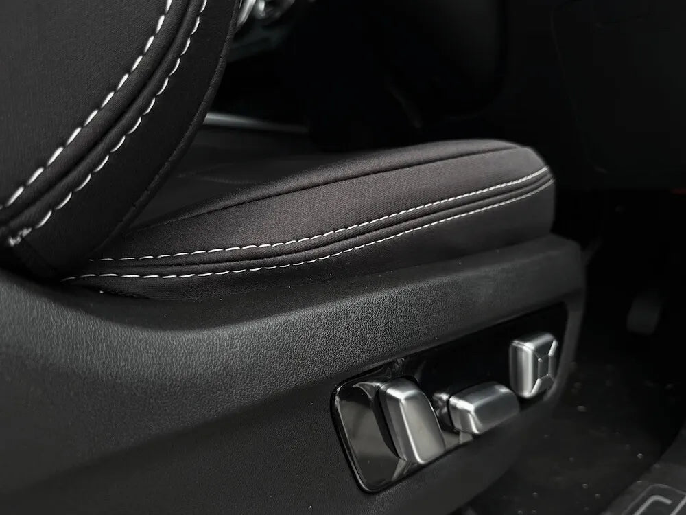 GWM Tank300 Ultra Lux neoprene car seat covers side view of drivers seat