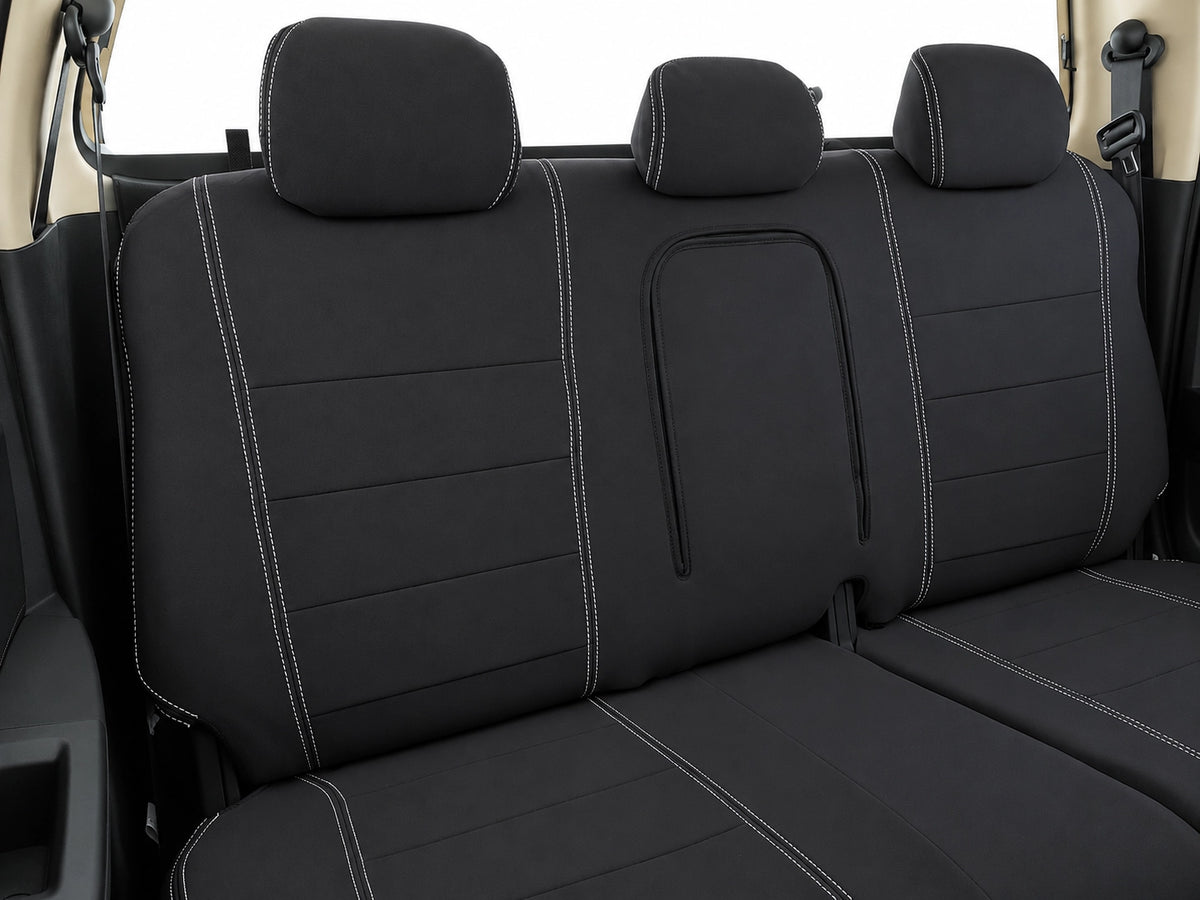 Holden RG Colorado neoprene car seat covers rear seat entire view