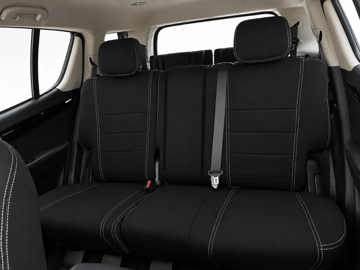Holden RG Colorado neoprene car seat covers view of second row