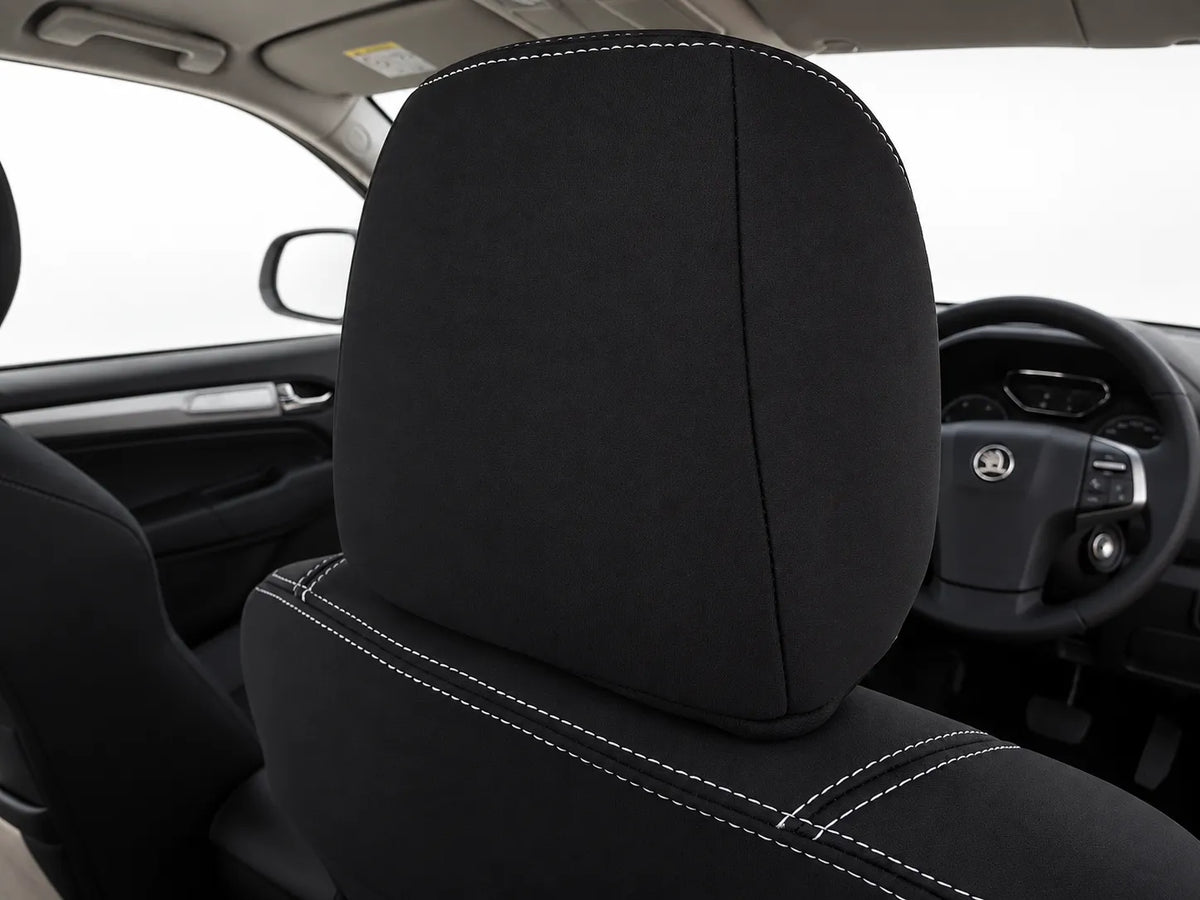 HSV SportsCat neoprene car seat covers rear view of drivers seat headrest