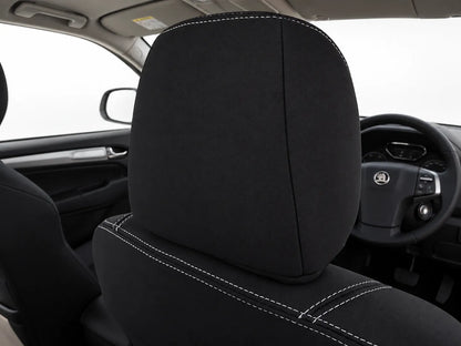 HSV SportsCat neoprene car seat covers rear view of drivers seat headrest
