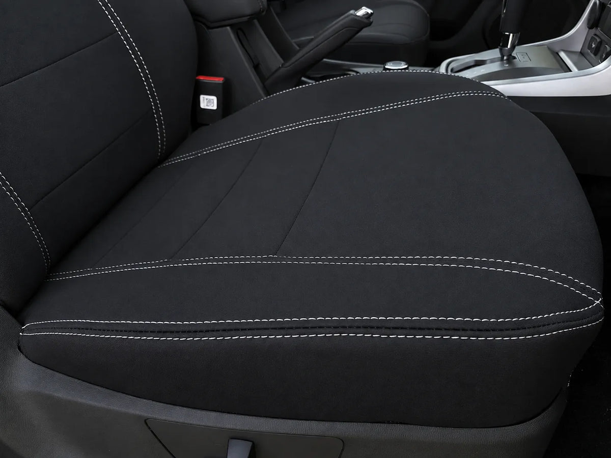 HSV SportsCat neoprene car seat covers view of drivers seat cushion section