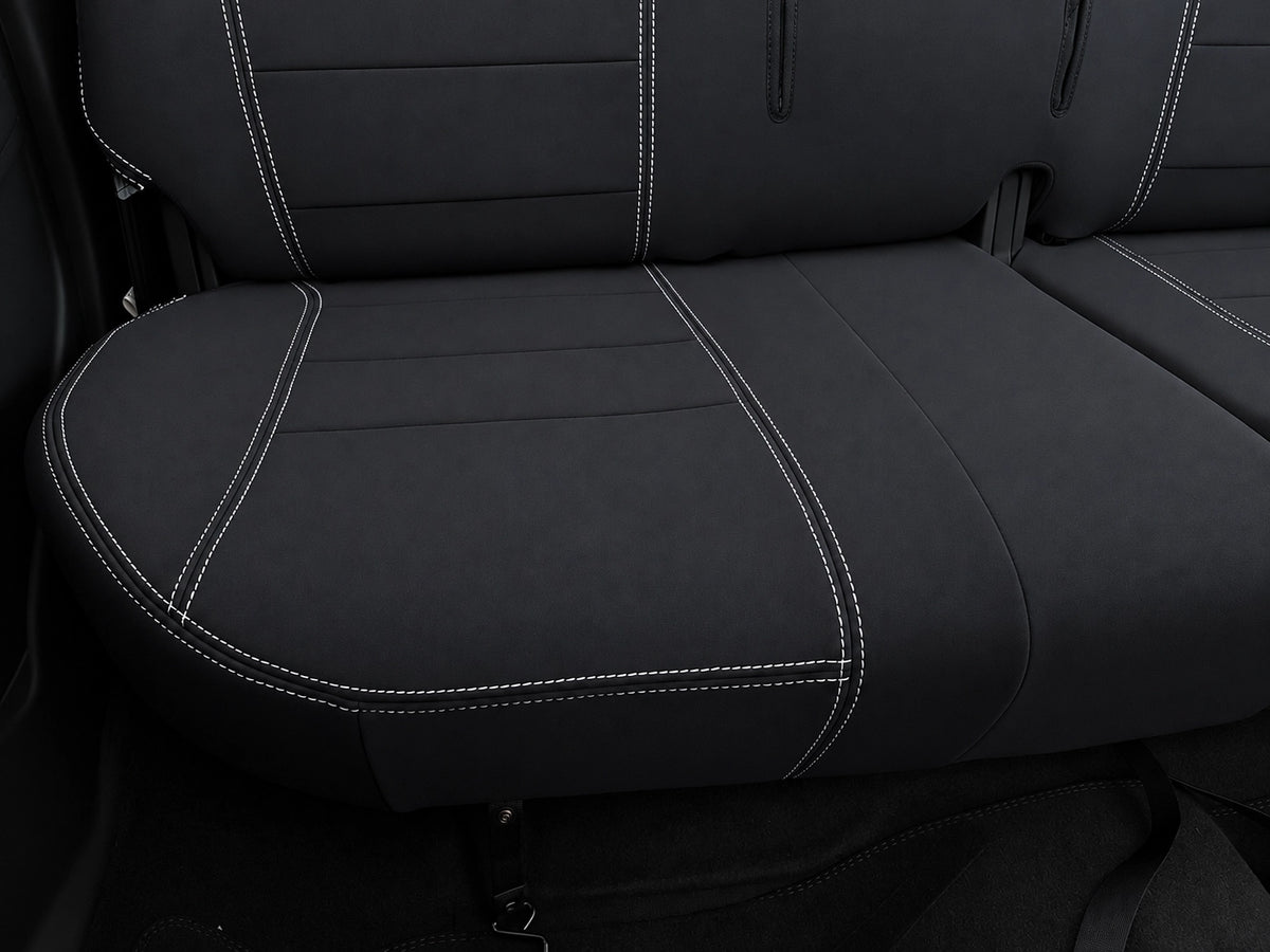 HSV SportsCat neoprene car seat covers rear seat cover focusing on rear cushion drivers side