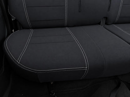 Isuzu Dmax RT neoprene car seat covers rear seat cover focusing on rear cushion