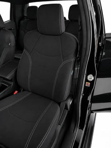 Isuzu MUX RJ neoprene car seat covers view of passengers seat
