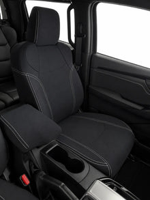Isuzu MUX RJ neoprene car seat covers view of passengers seat