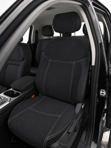Jac T9 neoprene car seat covers view of passengers seat
