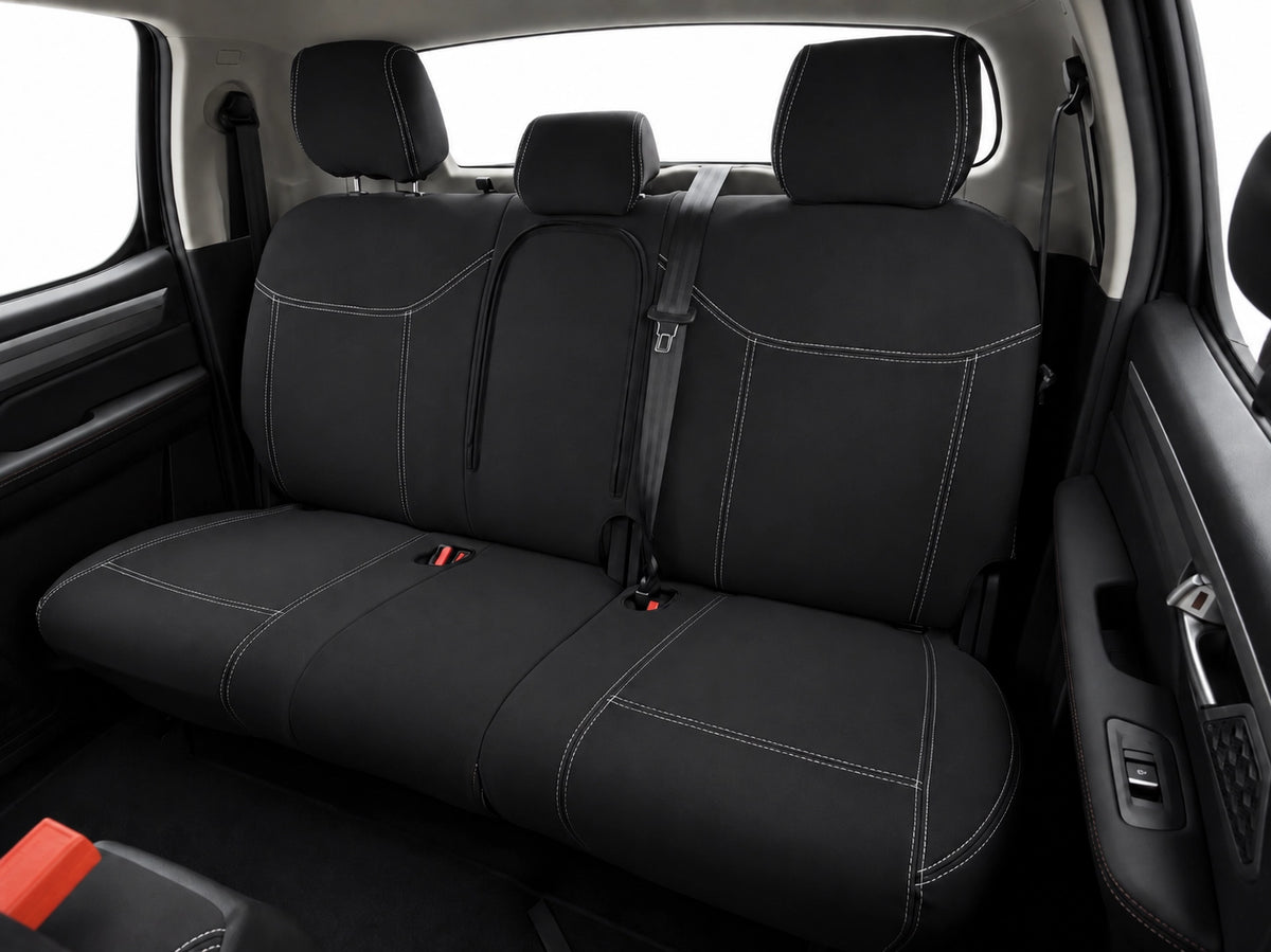 Jac T9 neoprene car seat covers view of second row