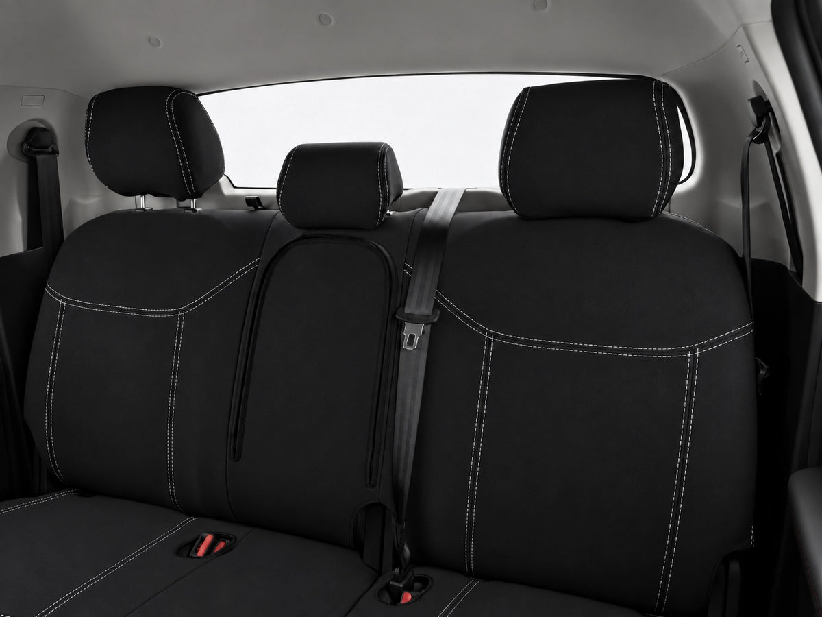 Jac T9 neoprene car seat covers view of second row