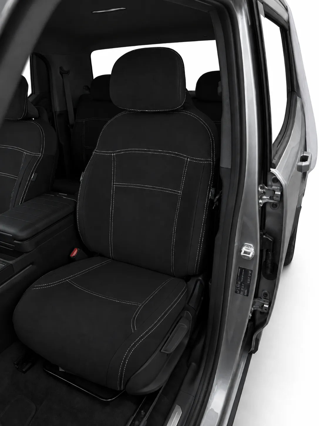 Kia Tasman S/SX/SX+ neoprene car seat covers view of passengers seat