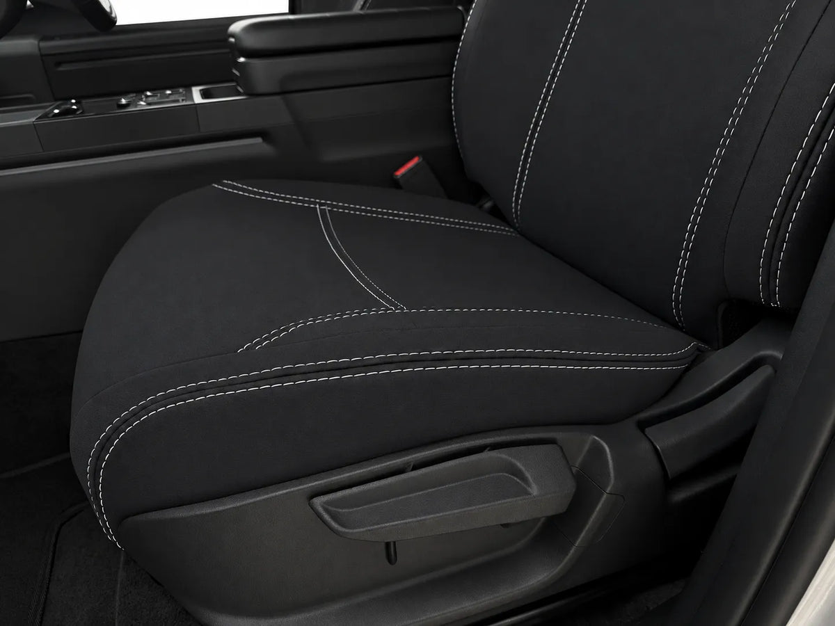 Kia Tasman S/SX/SX+ neoprene car seat covers view of passengers cushion section
