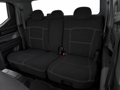 Kia Tasman X Pro neoprene car seat covers front view of second row