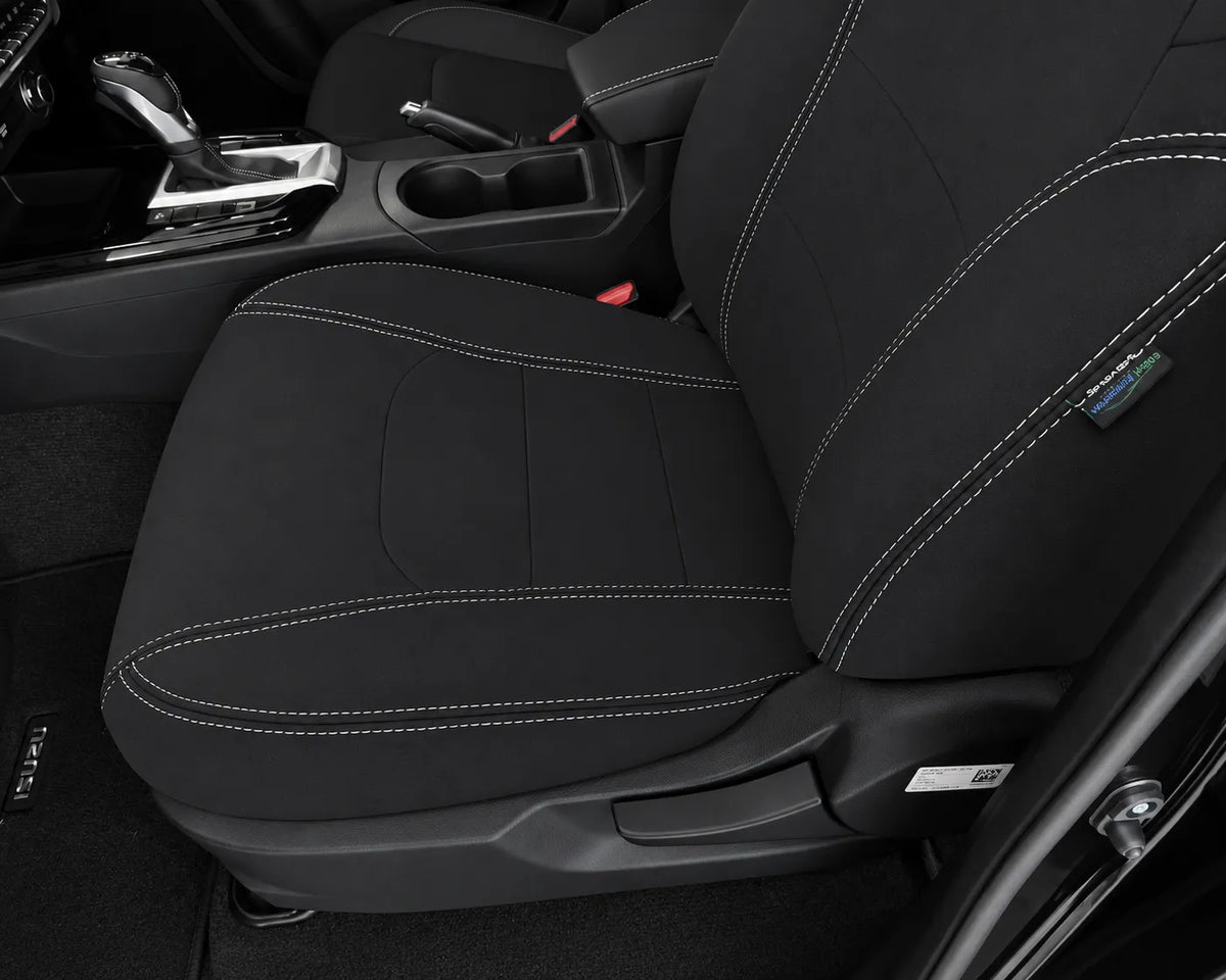 Mazda BT50 TF neoprene car seat covers view of front seat cushion section