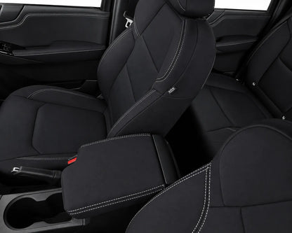 Mazda BT50 TF/XT neoprene car seat covers view of center console