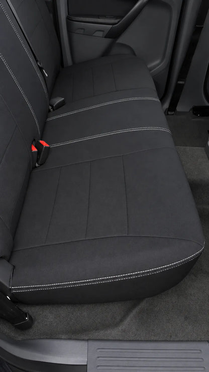 Mazda BT50 UP neoprene car seat covers view of second row cushion