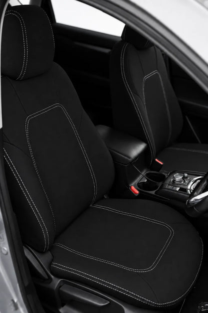 Mazda CX5 CX/KF series neoprene car seat covers view of front seats