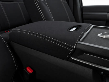 MG U9 Explore neoprene car seat covers view of center console
