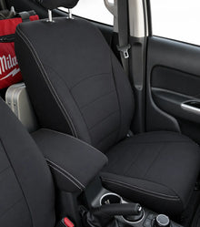 Mitsubishi MQ Triton neoprene car seat covers view of front seat