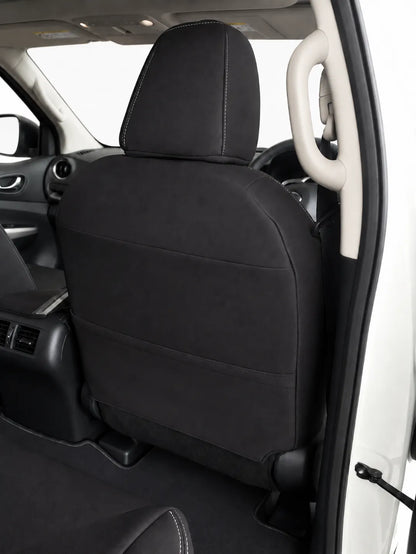 Nissan Navara NP300/D23 series 3&4 neoprene car seat covers rear view of drivers seat