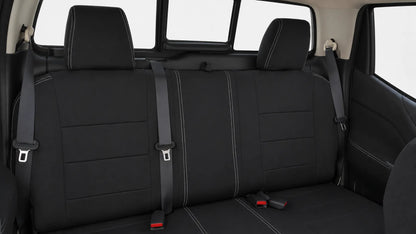 Nissan Navara NP300/D23 series 3&4 neoprene car seat covers view of second row