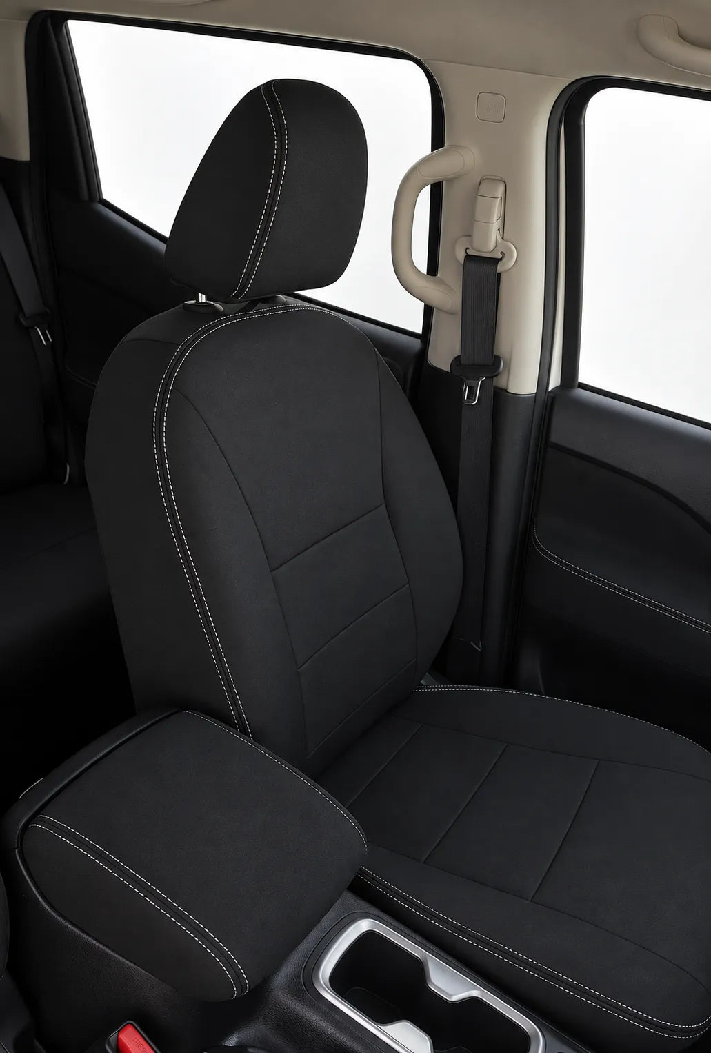 Nissan Navara NP300/D23 Series 5 neoprene car seat covers view of front seats