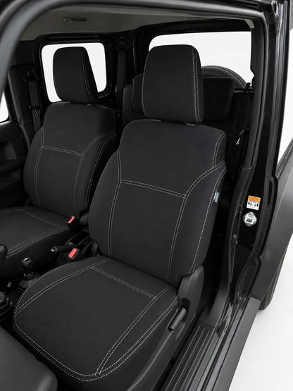 Suzuki Jimny 4th Gen Gj 5 DOOR Neoprene car seat covers view of front seats