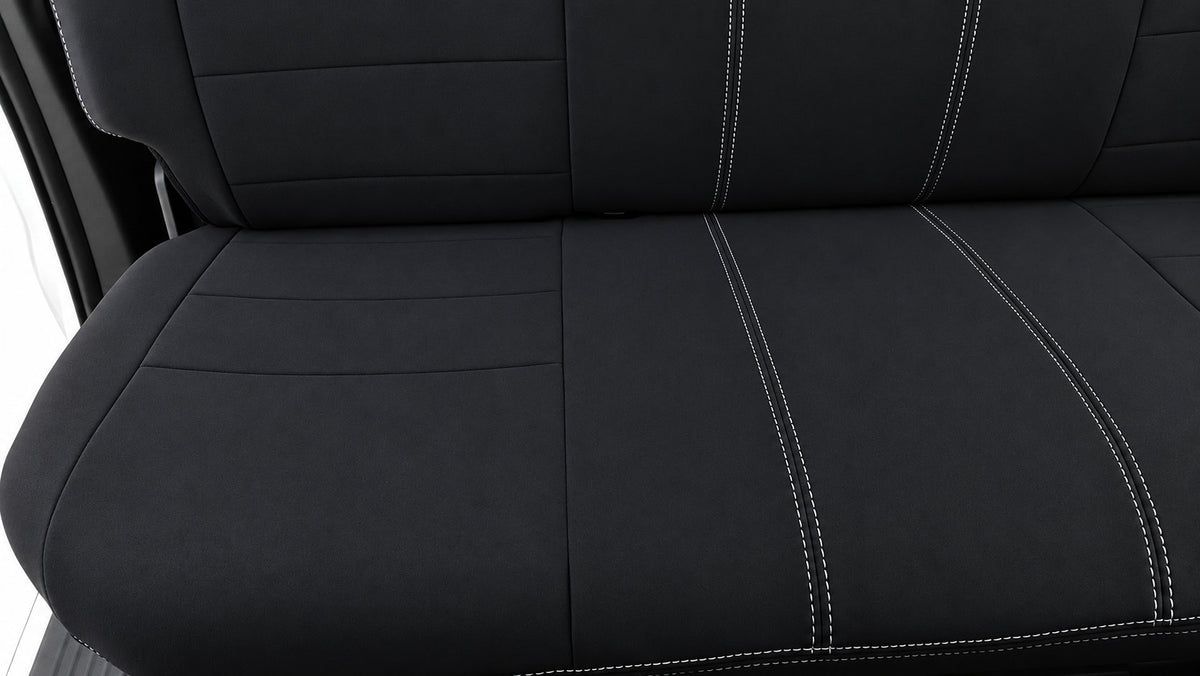Toyota Hilux N70 neoprene car seat covers view of second row cushion
