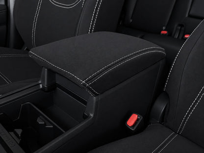 Toyota Hilux N90 SR neoprene car seat covers view of center console