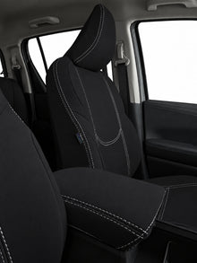 Toyota Hilux N90 WorkMate neoprene car seat covers view of front seat