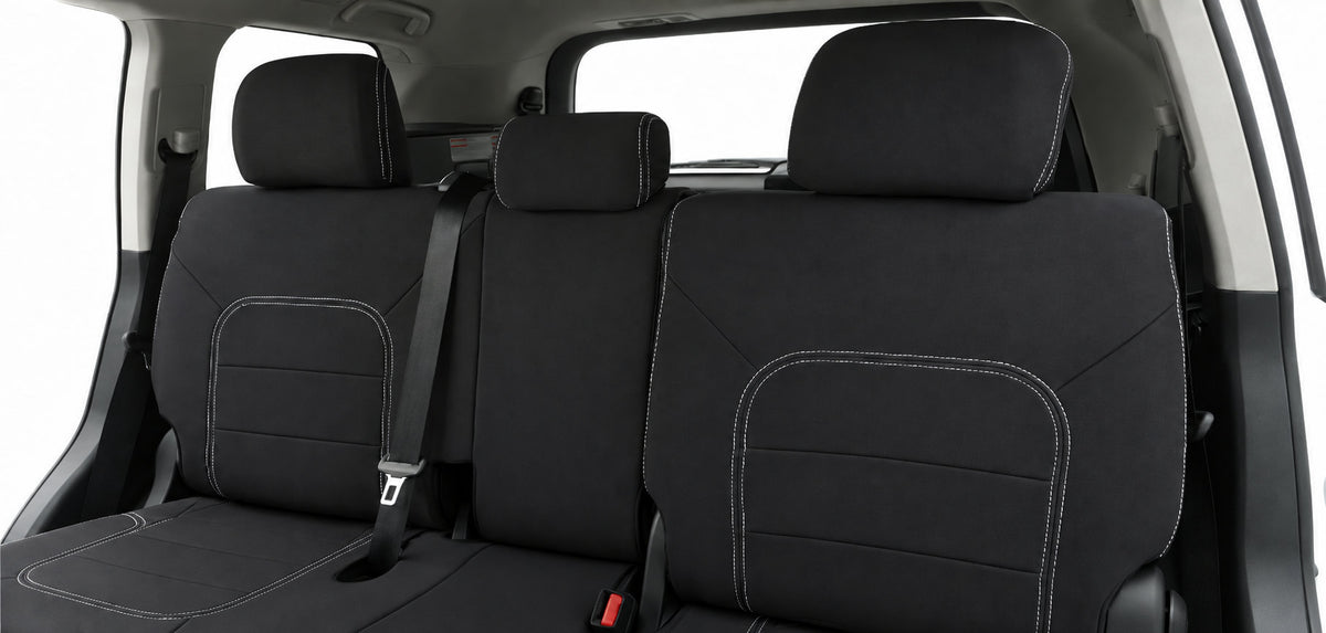 Toyota Landcruiser 200 Series GX GXL neoprene car seat covers view of second row